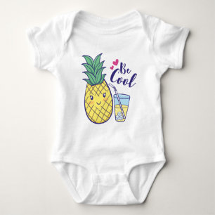 Pineapple baby bodysuit