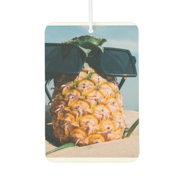 Pineapple beach air freasher car air freshener (Front)