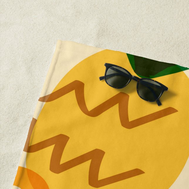 Pineapple Beach Towel (In Situ)