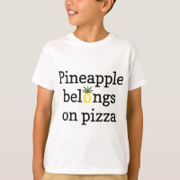 Pineapple Belongs on Pizza Funny 