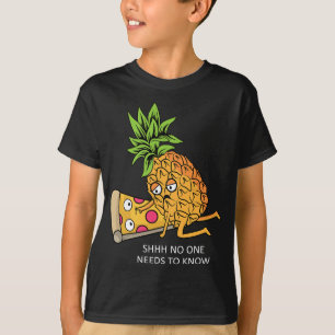 Pineapple Belongs on Pizza Lover Funny Food Pun T-Shirt