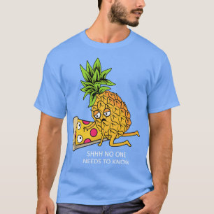 Pineapple Belongs on Pizza Lover Funny Food Pun T-Shirt