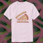 Pineapple Belongs On Pizza - Pro Hawaiian Pizza T-Shirt<br><div class="desc">Pineapple belongs on pizza! A digital illustration of a delicious slice topped with ham and pineapple of course! Don't be ashamed of your pineapple pizza love! Show your pro hawaiian pizza alignment!</div>