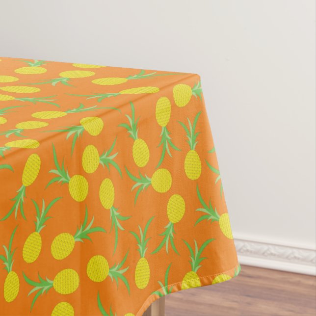 Pineapple Birthday Party Tablecloth (In Situ)