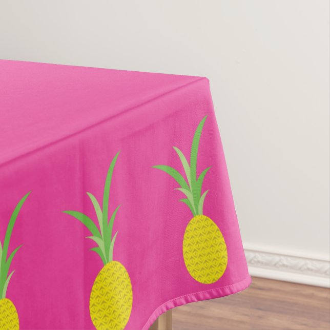 Pineapple Birthday Party Tablecloth (In Situ)
