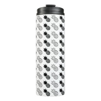 pineapple Black and white design Thermal Tumbler