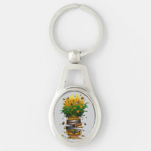 Pineapple Books Key Ring
