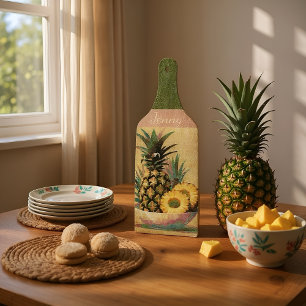 Pineapple bowl cutting board