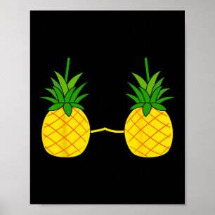 Pineapple Bra Costume Cute Easy Fruit Halloween Gi Poster
