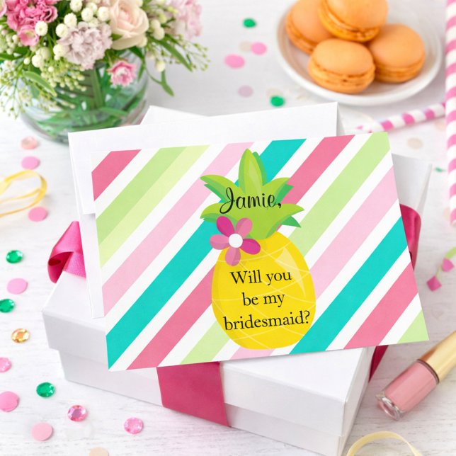 Pineapple Bridesmaid Proposal Invitation (Creator Uploaded)