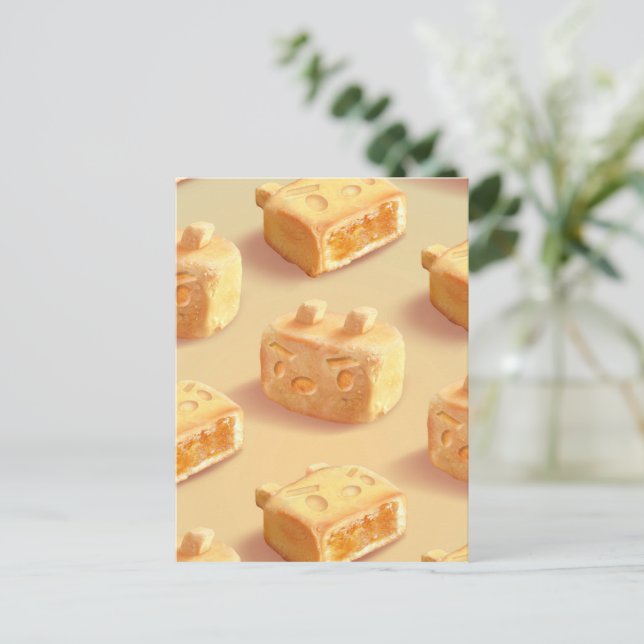 Pineapple Cake Holiday Postcard (Standing Front)