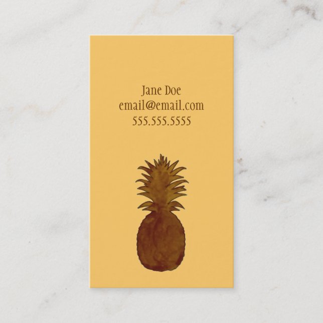 Pineapple Calling Card (Front)