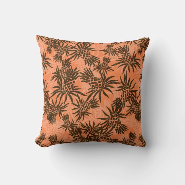 Pineapple Camo Hawaiian  Decorative Pillows (Front)