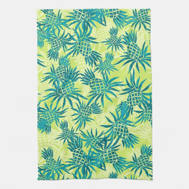 Pineapple Camo Hawaiian Kitchen Towel (Vertical)