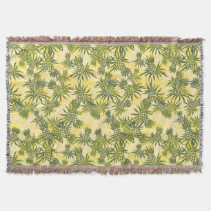 Pineapple Camo Hawaiian Throw Blanket