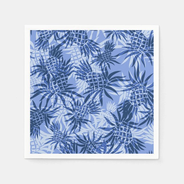 Pineapple Camo Hawaiian Tropical Napkin (Front)