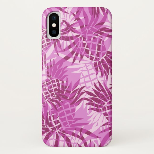 Pineapple Camo Hawaiian Tropical - Pink Case-Mate iPhone Case (Back)