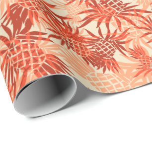 Pineapple Camo Hawaiian Tropical Wrapping Paper