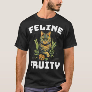 Pineapple Cat Fruit Hello Summer Vacation Cat Love T-Shirt