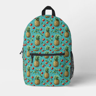 Pineapple Cherry Bliss Printed Backpack