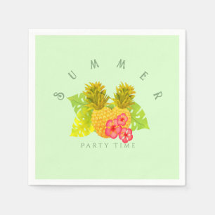 Pineapple Chic Green Napkin