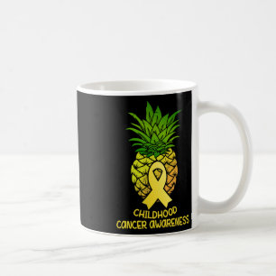 Pineapple Childhood Cancer Awareness Gift Coffee Mug