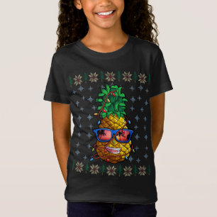 Pineapple Christmas Lights Hawaii Lover T-Shirt