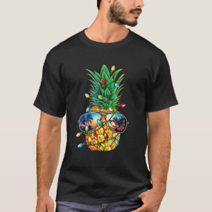 Pineapple Christmas Tree Light Xmas For Men Women T-Shirt