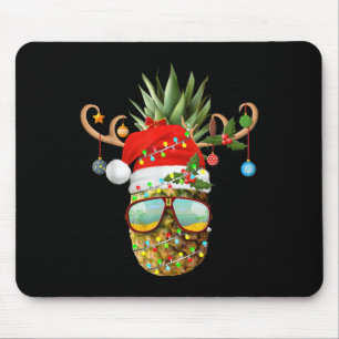 Pineapple Christmas Tree Lights Sungles Holiday Xm Mouse Pad