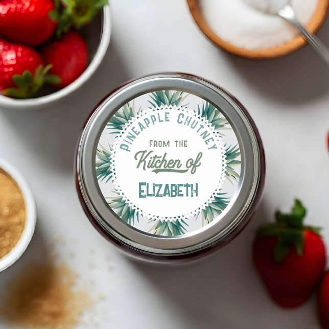 Pineapple Chutney Classic Round Sticker (Creator Uploaded)