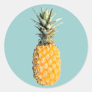 Pineapple Classic Round Sticker