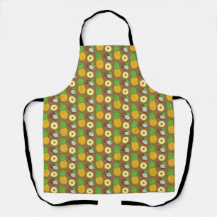  "Pineapple Coconut Bliss" Pattern Apron