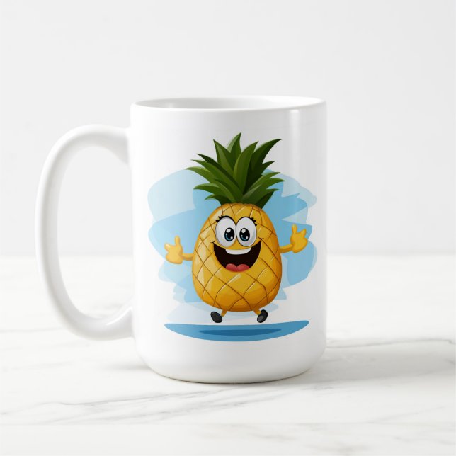 pineapple coffee mug (Left)