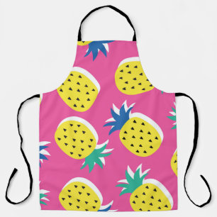 Pineapple Crazy Colors: Childish Pop-Art. Apron