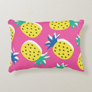 Pineapple Crazy Colours: Childish Pop-Art. Decorative Cushion