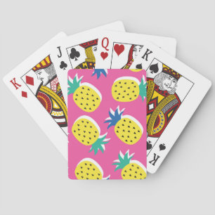 Pineapple Crazy Colours: Childish Pop-Art. Playing Cards