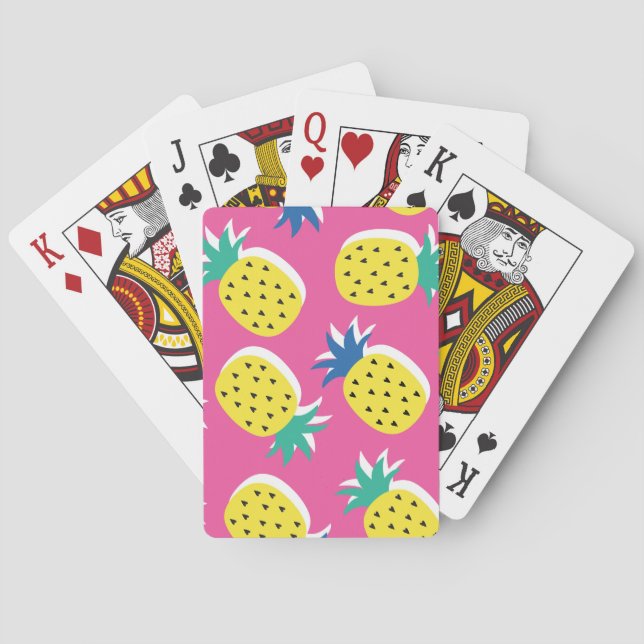 Pineapple Crazy Colours: Childish Pop-Art. Playing Cards (Back)