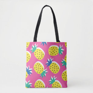 Pineapple Crazy Colours: Childish Pop-Art. Tote Bag