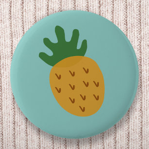 Pineapple Cute Infertility IVF Cyan Blue Green 6 Cm Round Badge