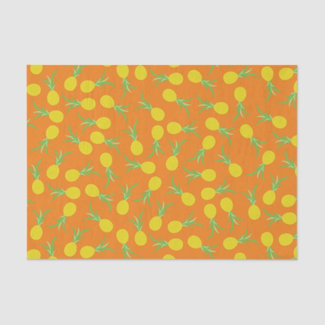 Pineapple Cute Kid's Birthday Party Summer Tissue Paper (Front)