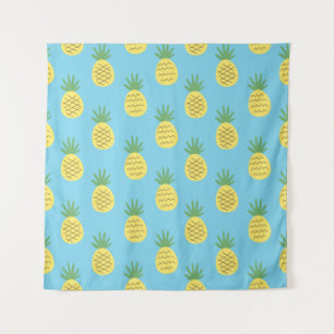 Pineapple Delight: Tropical Fruit Print Tapestry