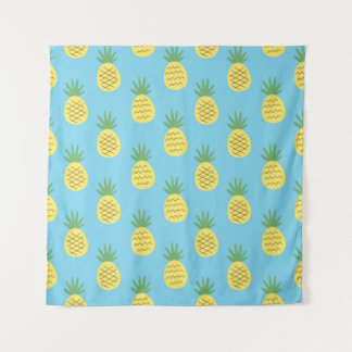 Pineapple Delight: Tropical Fruit Print Tapestry
