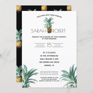 Pineapple Delight Wedding Invitation