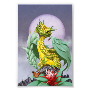 Pineapple Dragon 4x6 Print
