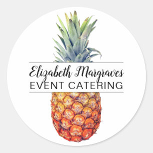 Pineapple Event Catering Promotional Classic Round Sticker