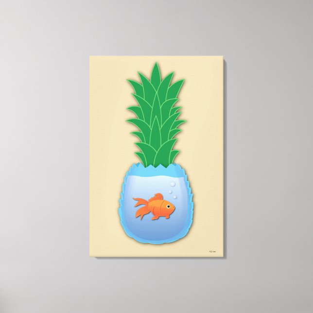 Pineapple Fish Canvas Print (Front)