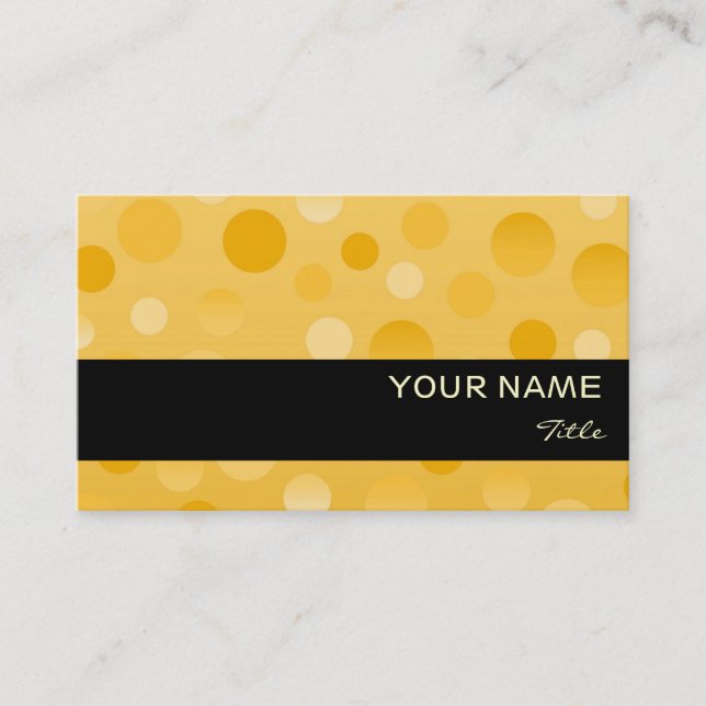 Pineapple Fizz business card template black stripe (Front)