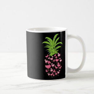 Pineapple Flamingo Aloha Beaches Hawaii - Pink Bir Coffee Mug