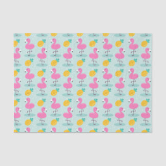 Pineapple flamingo Tissue Paper