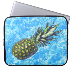 Pineapple Floating in the Water Peaceful Fruit Laptop Sleeve